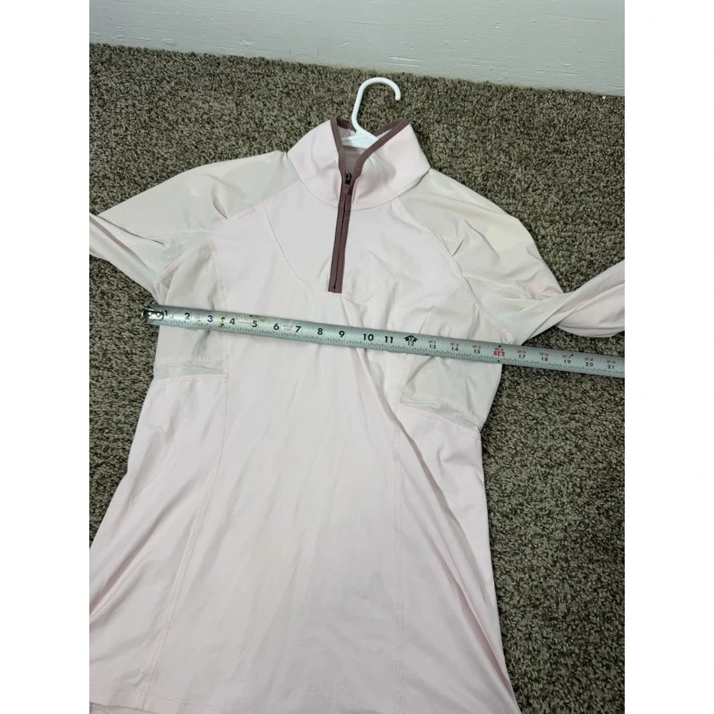 Lululemon Run Turn Around 1/2 Zip Long Sleeve Pink Women's Size 6 Medium
